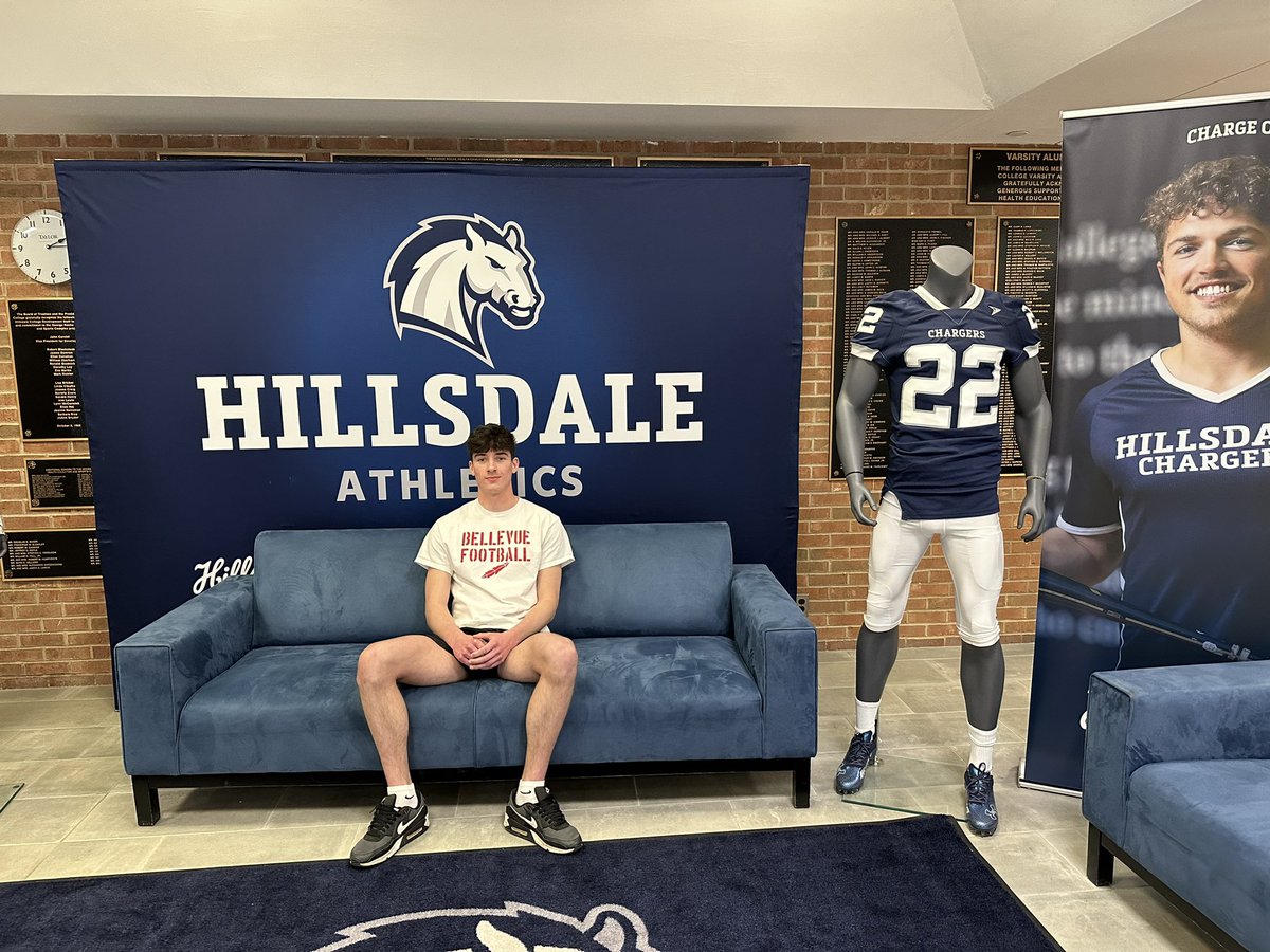 AshtonM02's tweet photo. Had a great time checking out the Hillsdale College football program out yesterday. Thank you for the opportunity. @CoachSOtterbein @CoachBradOtter https://t.co/OEKosV9Bjh