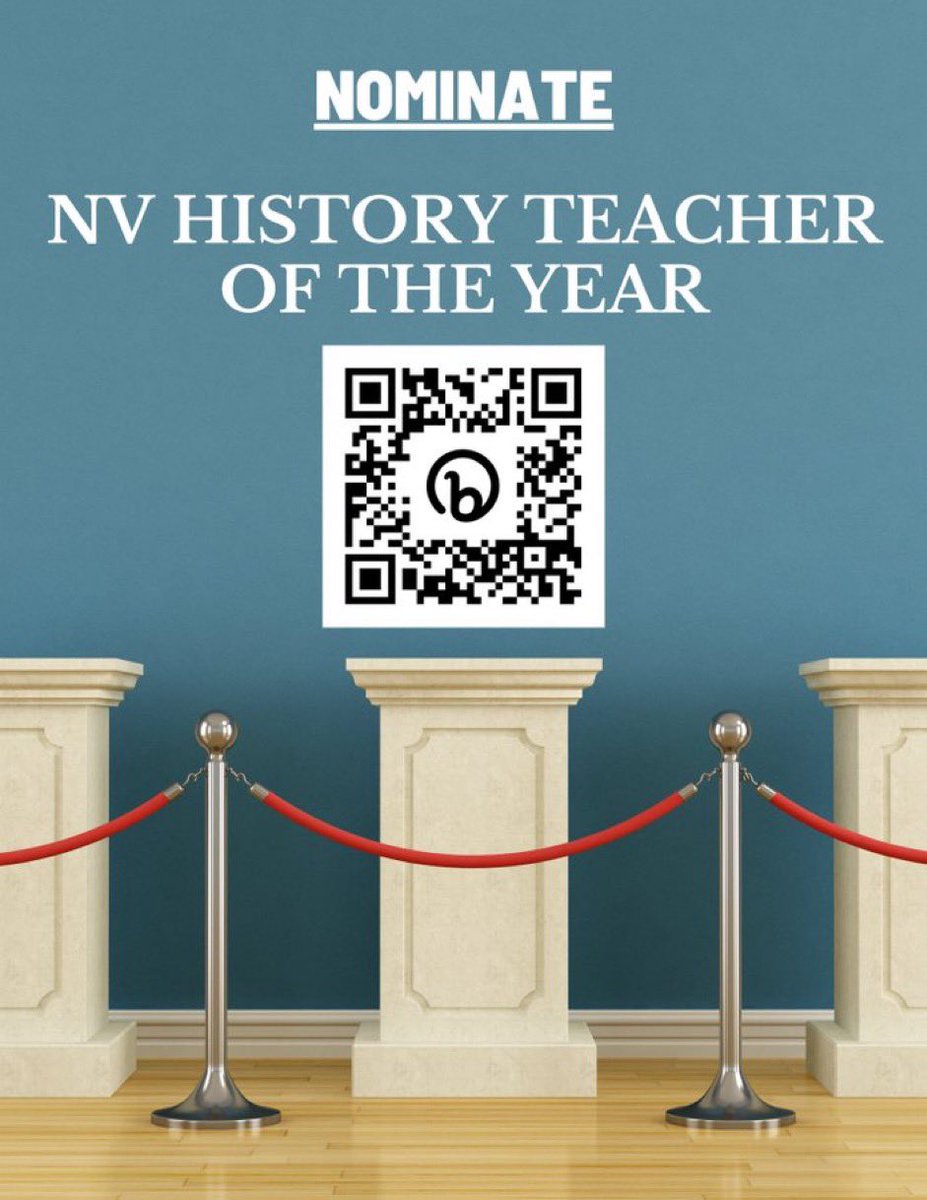 DigitalNevada's tweet image. The Gilder Lehrman Institute of American History is seeking nominations for the 2023 National History Teacher of the Year. Nominate a T that has made an impact, this year or from past years.The nomination form takes just two minutes: bit.ly/3T5y1z2
#wearewcsd #lyoncsd