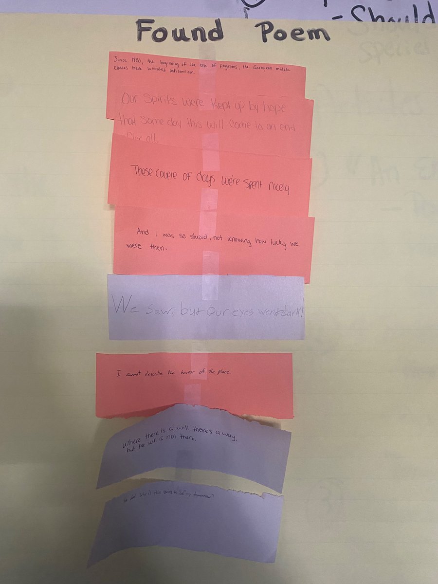 This week I was honored to have representatives from the <a href="/HolocaustMuseum/">US Holocaust Museum</a> visit my class as I taught a few lessons from their teacher resources in my ELA classes. My students &amp; I have learned so much in our study &amp; I can’t wait to continue explore all they offer to teachers.