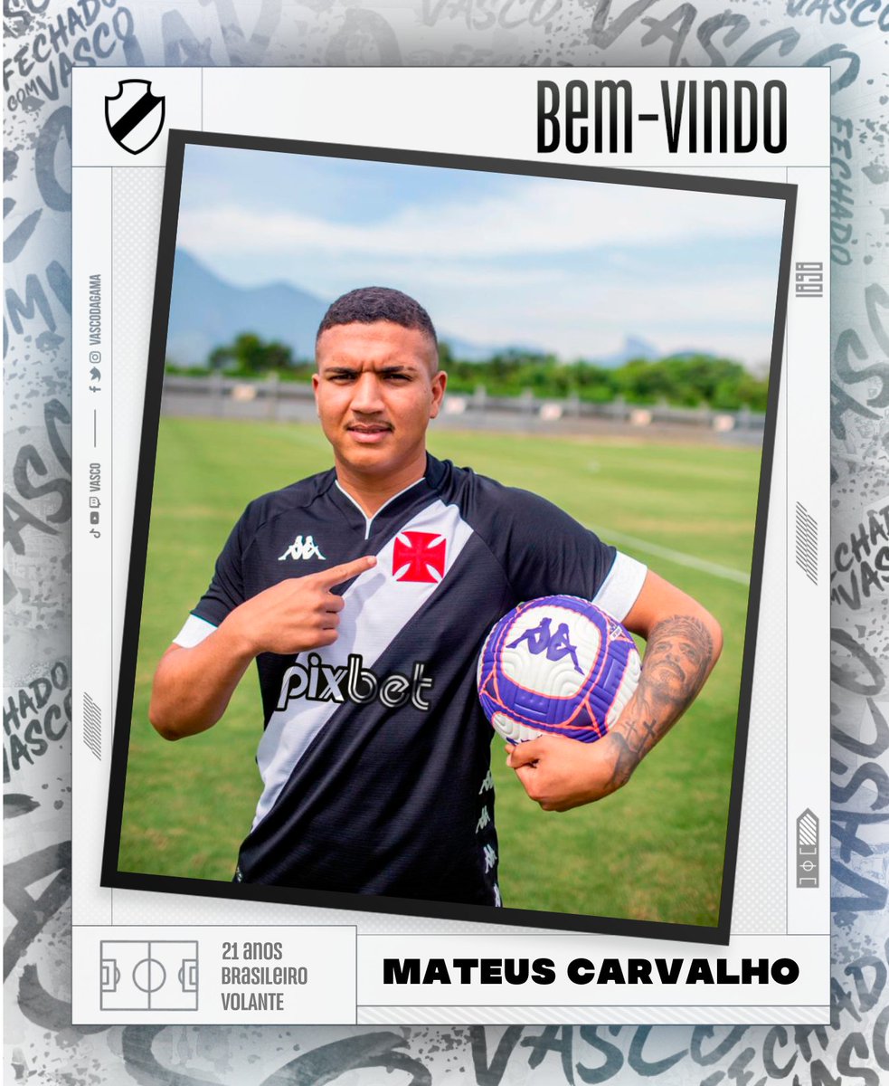 VascodaGama's tweet photo. Vasco acerta a contratação do volante Mateus Carvalho

👉 https://t.co/XvUP8B4zv9

#VascoDaGama https://t.co/ooDbxIJOuo
