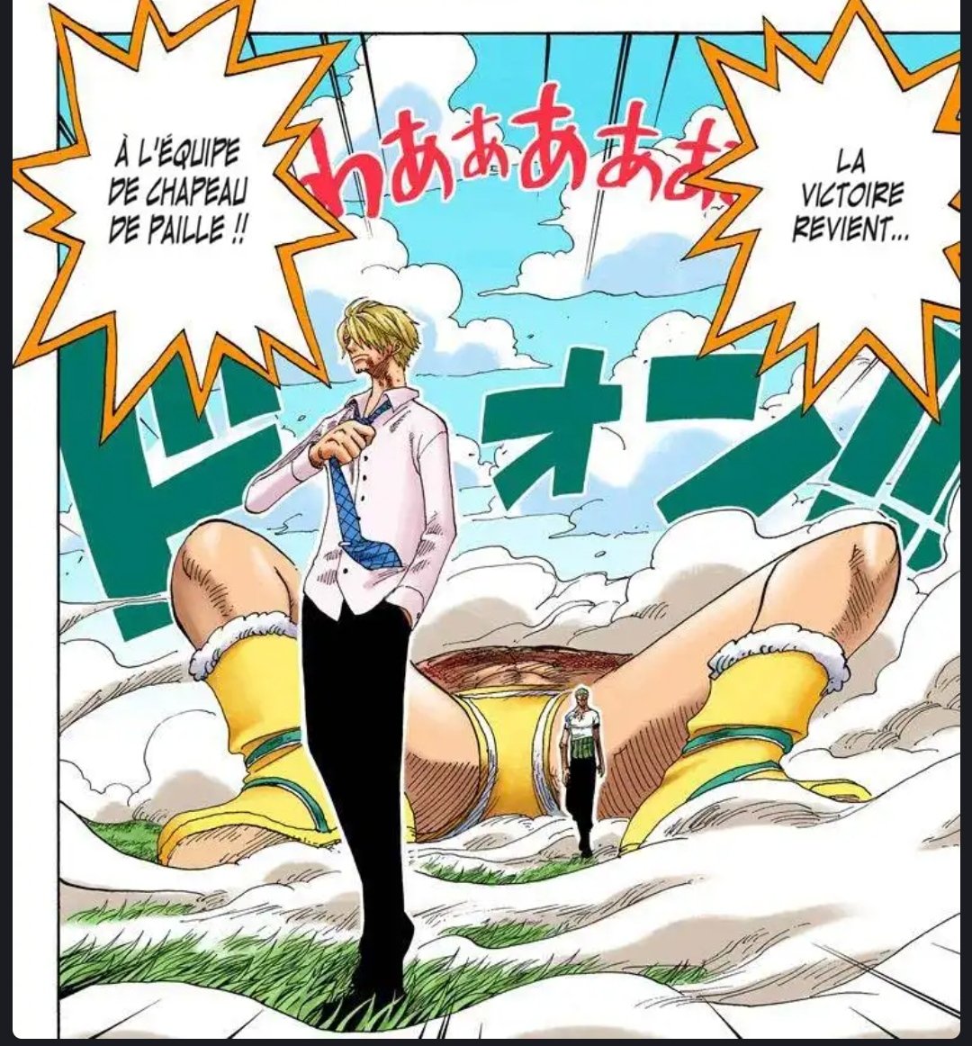 All_Dz's tweet photo. @ActuMangas_ unpopular opinion: l'arc davy back fight , c'était un peu cool quand même , on s'en fout mais Luffy en boxeur avec la coupe afro et le groggy ring de Zorro et Sanji , c'était quand même fou https://t.co/rndtmbP5gS
