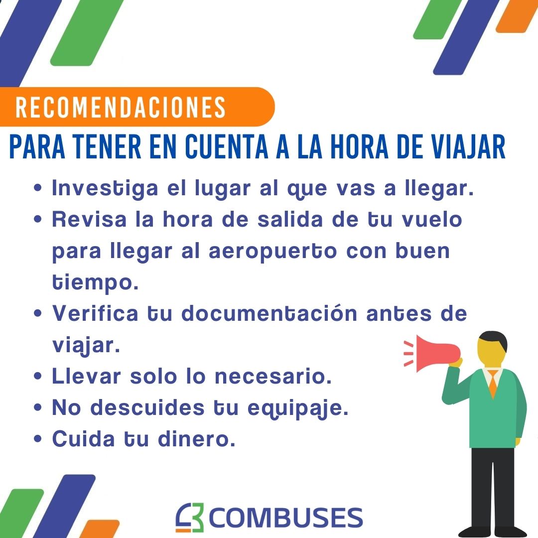 Combuses_aero's tweet photo. Ten en cuenta nuestras recomendaciones de viaje. Te invitamos al autocuidado cuando utilices nuestro servicio y cuando te encuentres en el aeropuerto. ##JMC #minitrasporte #combuses https://t.co/EdzHYYOGZh