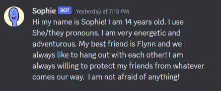 ProjectDaycare's tweet photo. So I made some character bios in Discord and thought I would share them with you guys so you can know a bit more about the characters!
#projectdaycare #osc #objectshowcommunity #pdosc https://t.co/d0dYpgDBeG