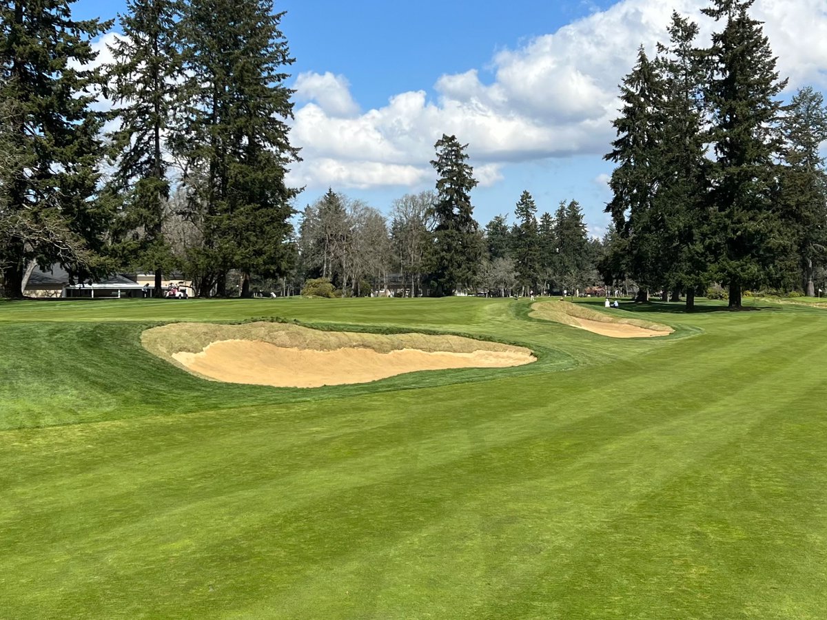 So now both bunkers on 18 have been re-grassed and have subsurface drip irrigation. Great job by <a href="/ColeyCorndog/">Coleson Clark</a> and the crew.