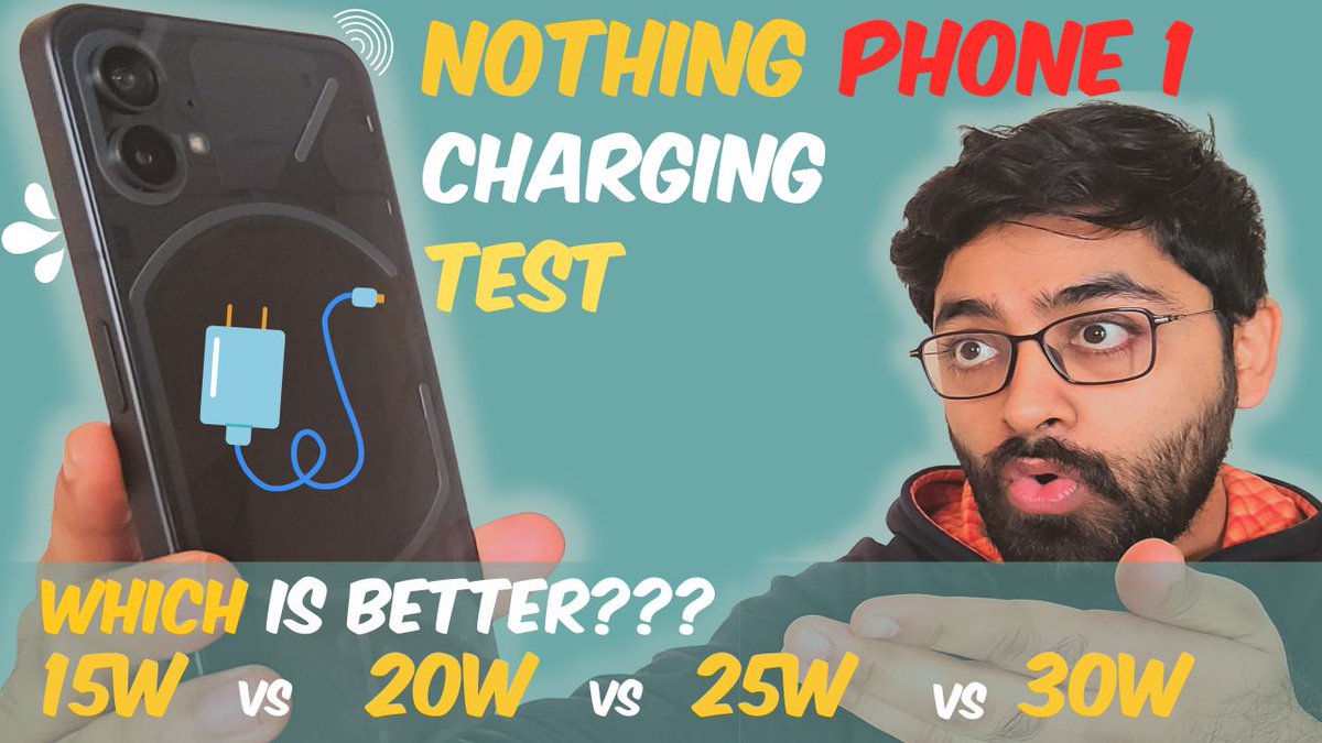ankurgulati's tweet photo. 🔋 Looking for the best charger for your Nothing Phone 1? ⚡ I've tested multiple options, and the results are in!
📱Checkout this vide owhere I compare charging times with 15W, 20W, 25W, and 30W chargers.
https://t.co/sBSv1ttNVm
#NothingPhone1 #ChargingTest #BestCharger https://t.co/AVyNiBU29o