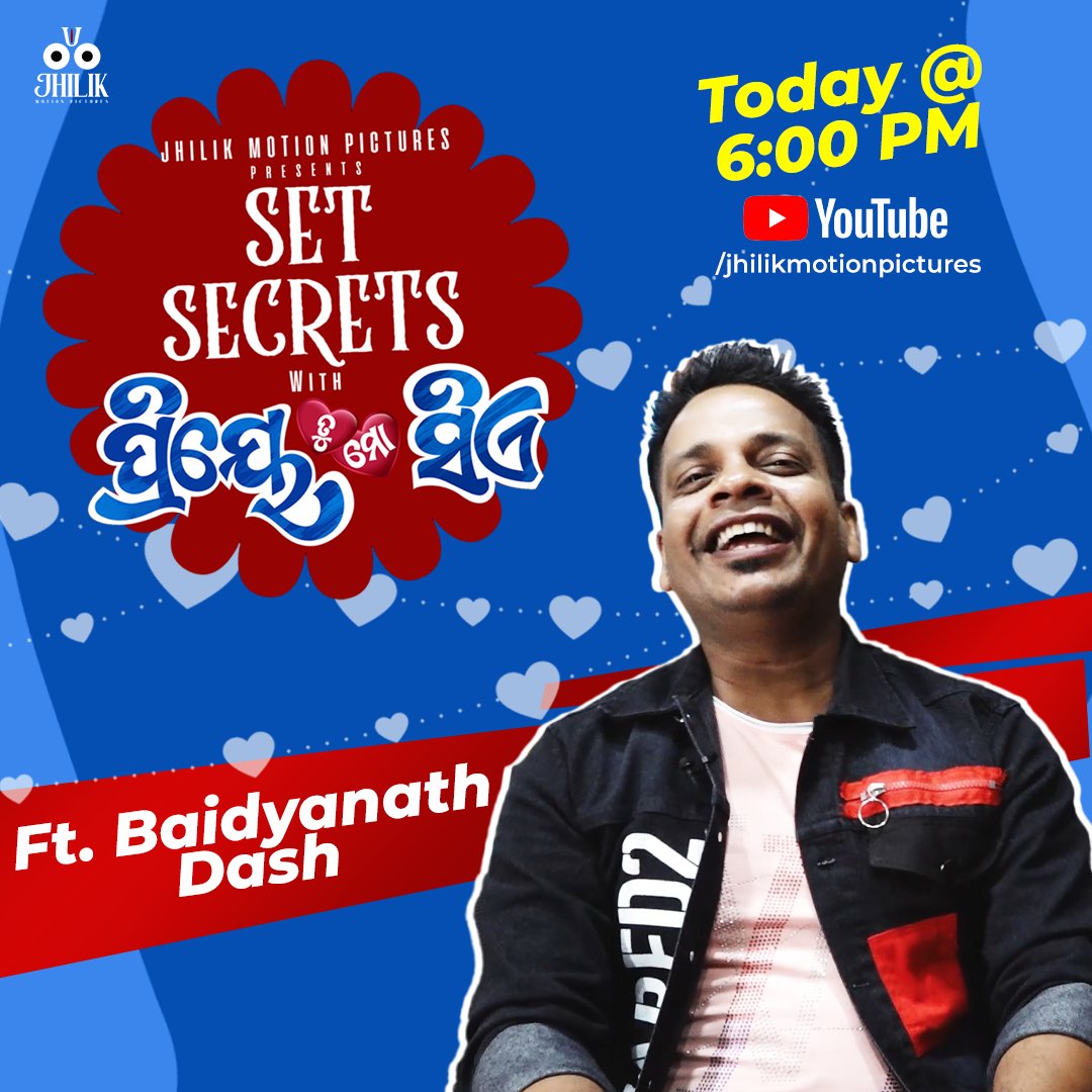 jhilikmotionpic's tweet photo. Today at 6:00 Pm on Jhilik Motion Pictures YouTube Channel.
Cracking the Code from the Script to the Screen with Baidyanath Dash describing the variety of musical styles in the film #PriyeTuMoSiye.😀
#interview #singer #actorlife #setsecrets #bts #upcomingrelease #UpcomingMovie https://t.co/vkxSYjPNmy