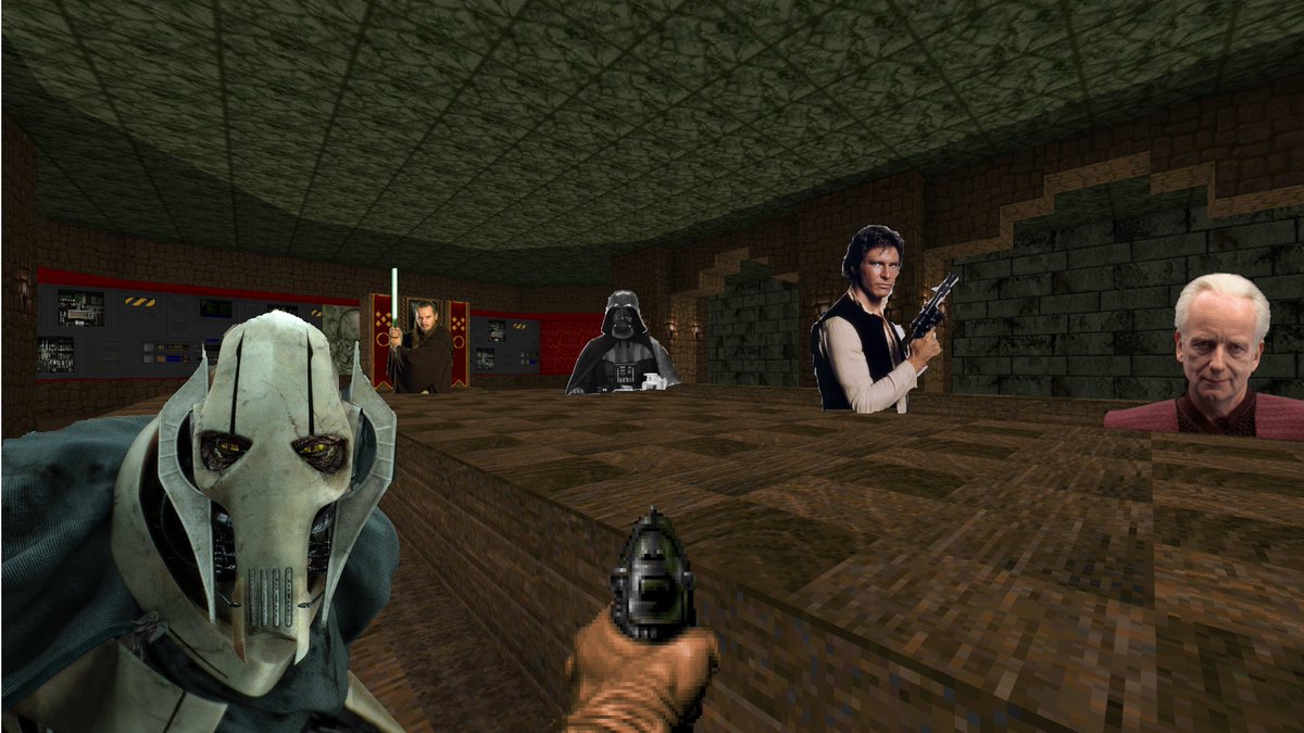 CodenameBerserk's tweet photo. Didn't expect to see all the boys here tonight 
#Doom #StarWars #DoomBuilder https://t.co/v7mpe0tQJL