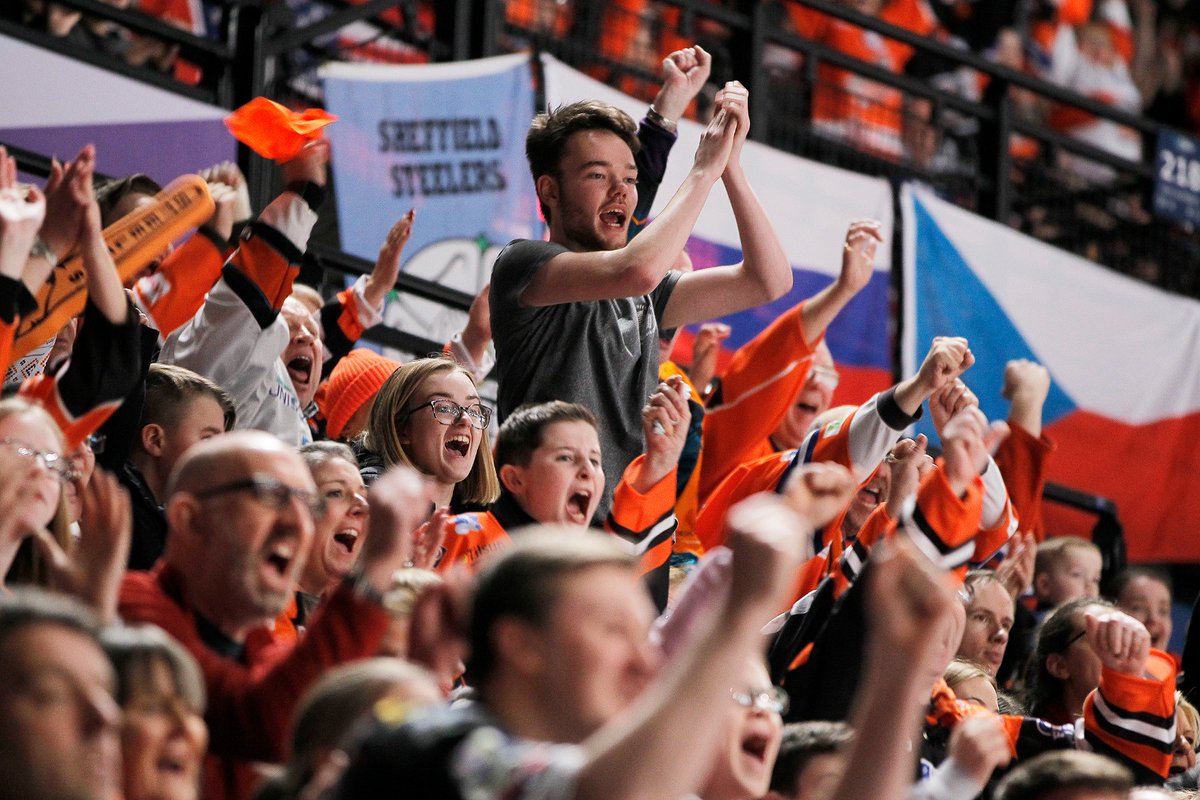 steelershockey's tweet photo. 🍊🏒 Steelers fans Vs. Nine other teams fans

The odds are stacked against them, they have no chance ... #BleedOrange Sheffield ... https://t.co/l0xF1Sw8K4