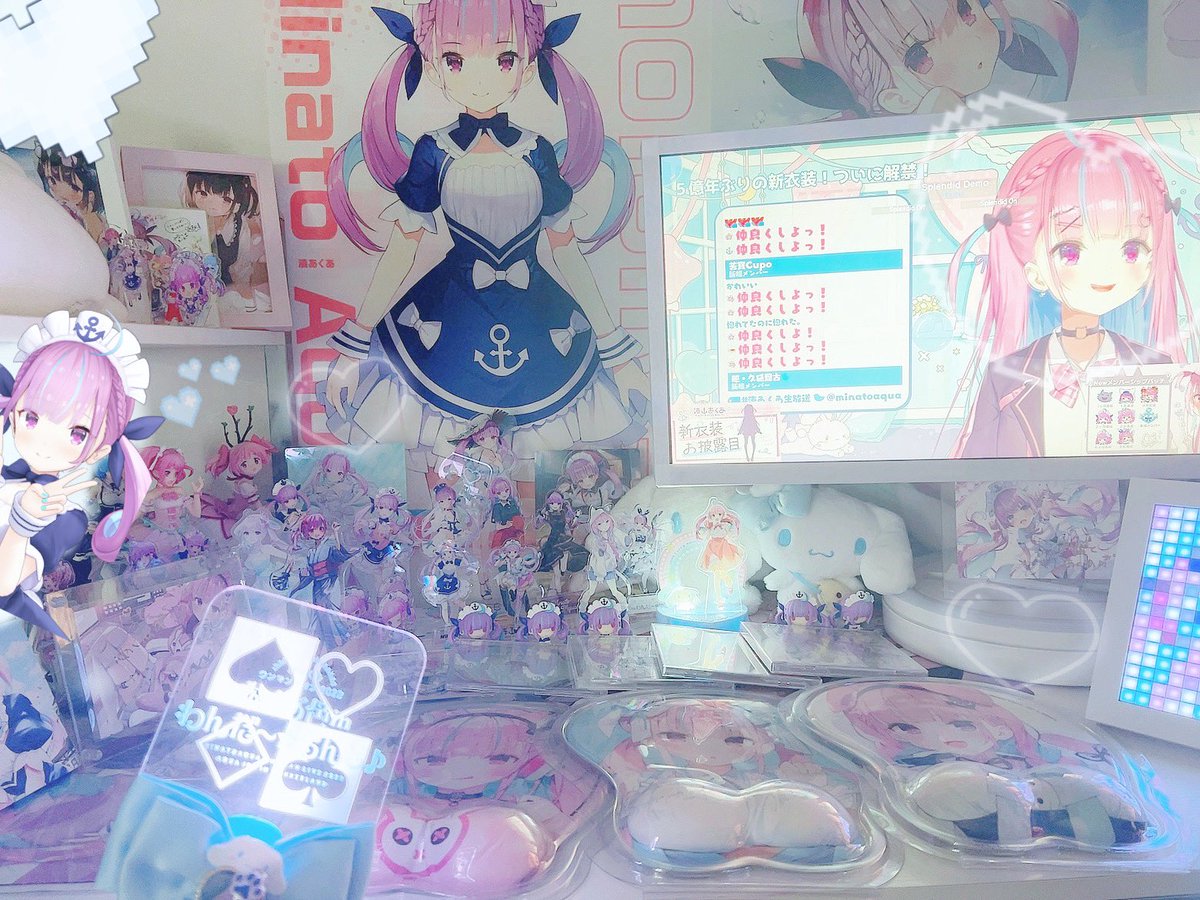 sleepneet's tweet photo. あくあ色に染まって4ねんめ 
一生あくたんのこと好きすぎだｮ^_− ☆

🤍 #あくたんお部屋きて https://t.co/nKSbTIcczm