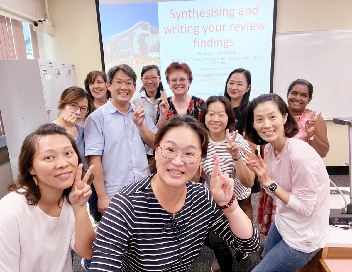 Prof Brigid Gillespie (@bgillespie6) on Twitter photo Great to have PhD students from Kaohsiung Medical University visiting <a href="/GriffithNursing/">Griffith University Nursing & Midwifery</a> #woundsCRE. The session on synthesising lit review findings was very interactive! @wenling860230 <a href="/udeshikaisiri/">Udeshika Sugathapala</a> Great to have PhD students from Kaohsiung Medical University visiting <a href="/GriffithNursing/">Griffith University Nursing & Midwifery</a> #woundsCRE. The session on synthesising lit review findings was very interactive! @wenling860230 <a href="/udeshikaisiri/">Udeshika Sugathapala</a>