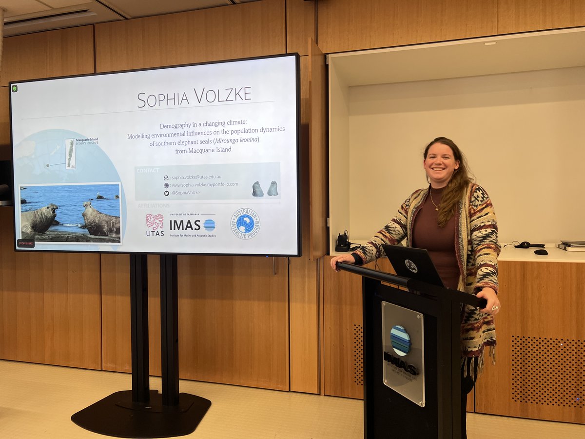 ANZSCSMM (@anzscsmm) on Twitter photo HUGE shoutout to our incredible <a href="/UTAS_/">University of Tasmania</a> chapter head & SMM(<a href="/smmstudents/">SMM Student Affairs</a>) SMaL @SophiaVolzke, thank you for all your help with on-ground organisation & leading today's workshop discussions but also for a great talk on her PhD research on southern elephant seals! HUGE shoutout to our incredible <a href="/UTAS_/">University of Tasmania</a> chapter head & SMM(<a href="/smmstudents/">SMM Student Affairs</a>) SMaL @SophiaVolzke, thank you for all your help with on-ground organisation & leading today's workshop discussions but also for a great talk on her PhD research on southern elephant seals!