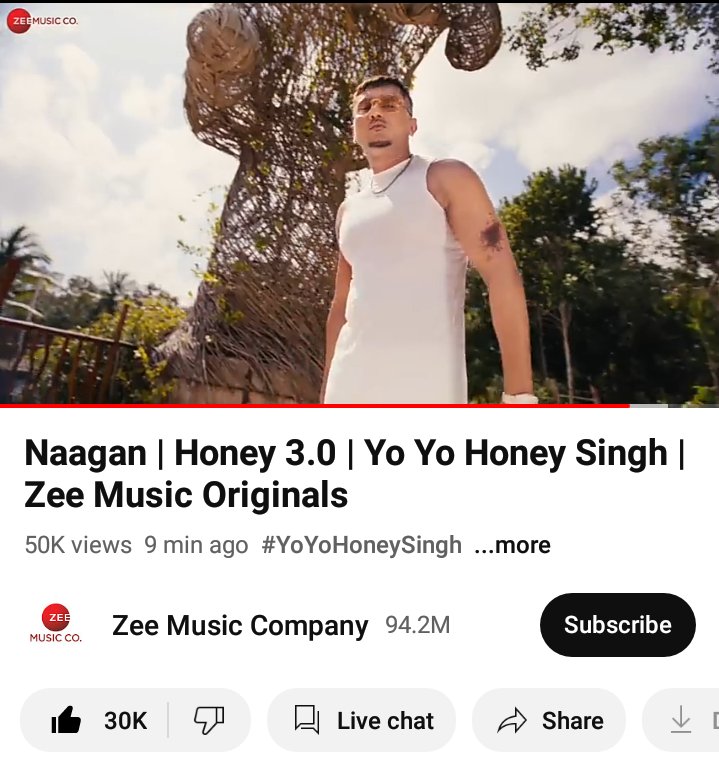 yyhsfanbase's tweet photo. #NAAGAN From Album #Honey3.O Is Out Now Now On @ZeeMusicCompany Yt Channel 

@asliyoyo @RupanBal 

Must Watch &amp; share it Guyz  
Tap &amp; Watch #NAAGAN ON YT 👇
https://t.co/UyoFFzdBaQ https://t.co/NvbpM6YzqQ