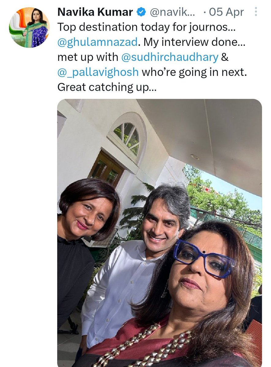 Hi <a href="/navikakumar/">Navika Kumar</a>,

Are you guys lining up at #SatyapalMalik’s residence today?

No?? 🤔