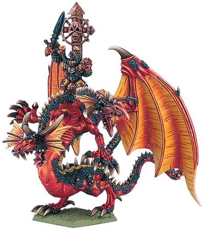 Egrimm van Horstmann and the infamous Chaos Dragon Baudros?

Would love a modern GW take on this - particularly given the incredible standard of their AoS models.

What model would you love to see revived and updated?

#WarhammerCommunity #OldWorld #WHFB #WarhammerFantasyBattles