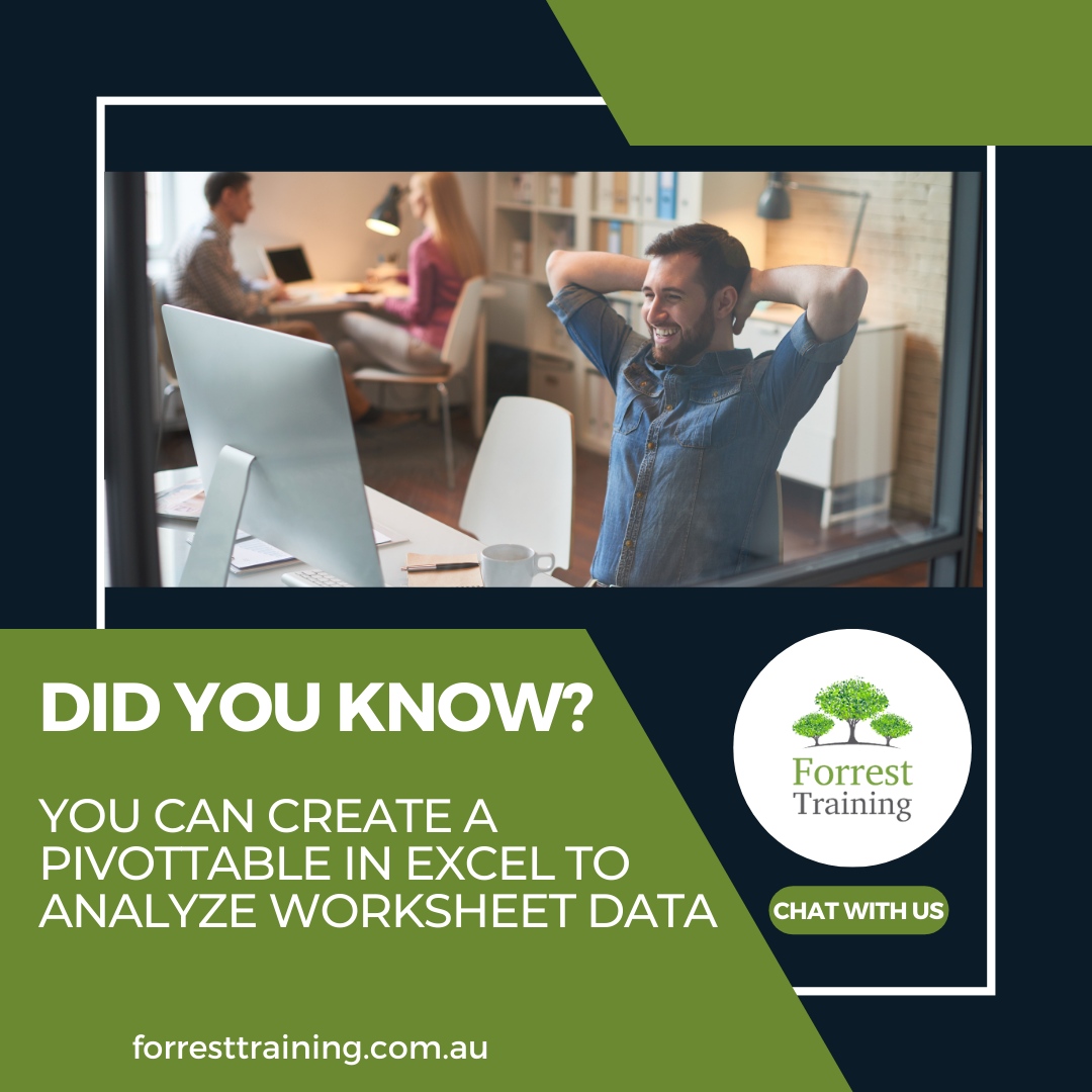 So why not take advantage of this amazing tool? Create a PivotTable today and start exploring your data! Enroll now!

 #PivotTables #ExcelTips #excel #microsoftexcelnorthsydney #microsoftnorthsydney #exceltrainingnorthsydney #msexcel #microsoftofficenorthsydney #exceltraining