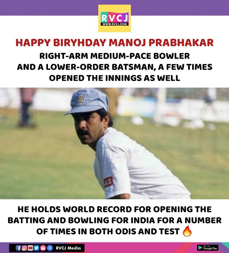 Happy Birthday Manoj Prabhakar!   