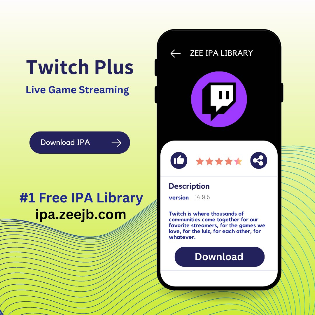 ZeeJailbreak's tweet image. Twitch Live Game Streaming -  🔥🔥

Download Now: bit.ly/2OHvKxa

#Twitch is where thousands of communities come together for our favorite streamers, for the games we love, for the lulz, for each other, for whatever. 

#Moded #Crack #Watermark #iPA #Download #iOS #free