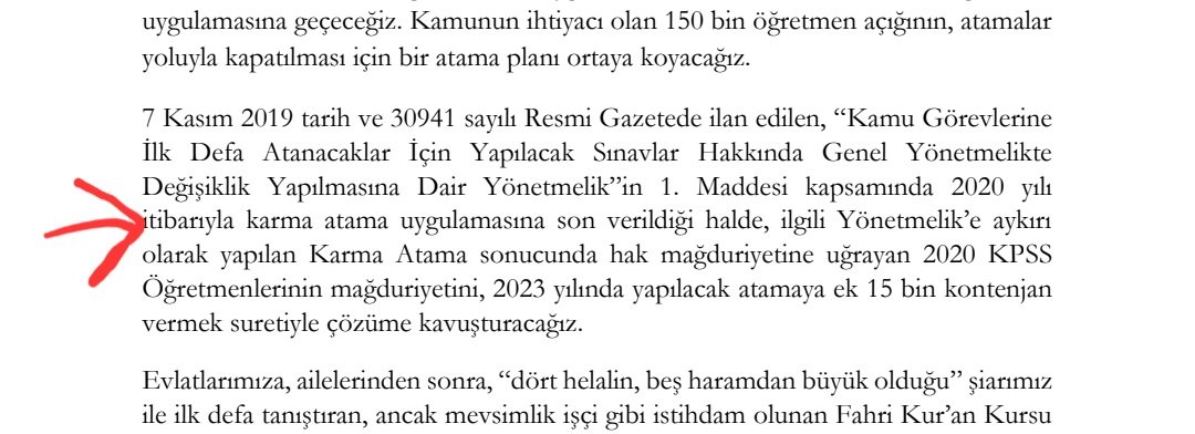 <a href="/omer_nahit/">Ömer Nahit</a> <a href="/ErbakanFatih/">Dr. Fatih Erbakan</a> Sizi seçim beyannamemize aldık. Sözümüzden bir milim sapmış değiliz. <a href="/ErbakanFatih/">Dr. Fatih Erbakan</a> ile <a href="/rprefahpartisi/">Yeniden Refah Partisi</a> nin Milli Görüşçü Kadroları ile mağduriyetinizi gidereceğiz.

Aşağıdaki linkten Seçim Beyannamemiz Milli Eğitim Bölümünde görebilirsiniz. 

yenidenrefahpartisi.org.tr/page/2023-gene…
