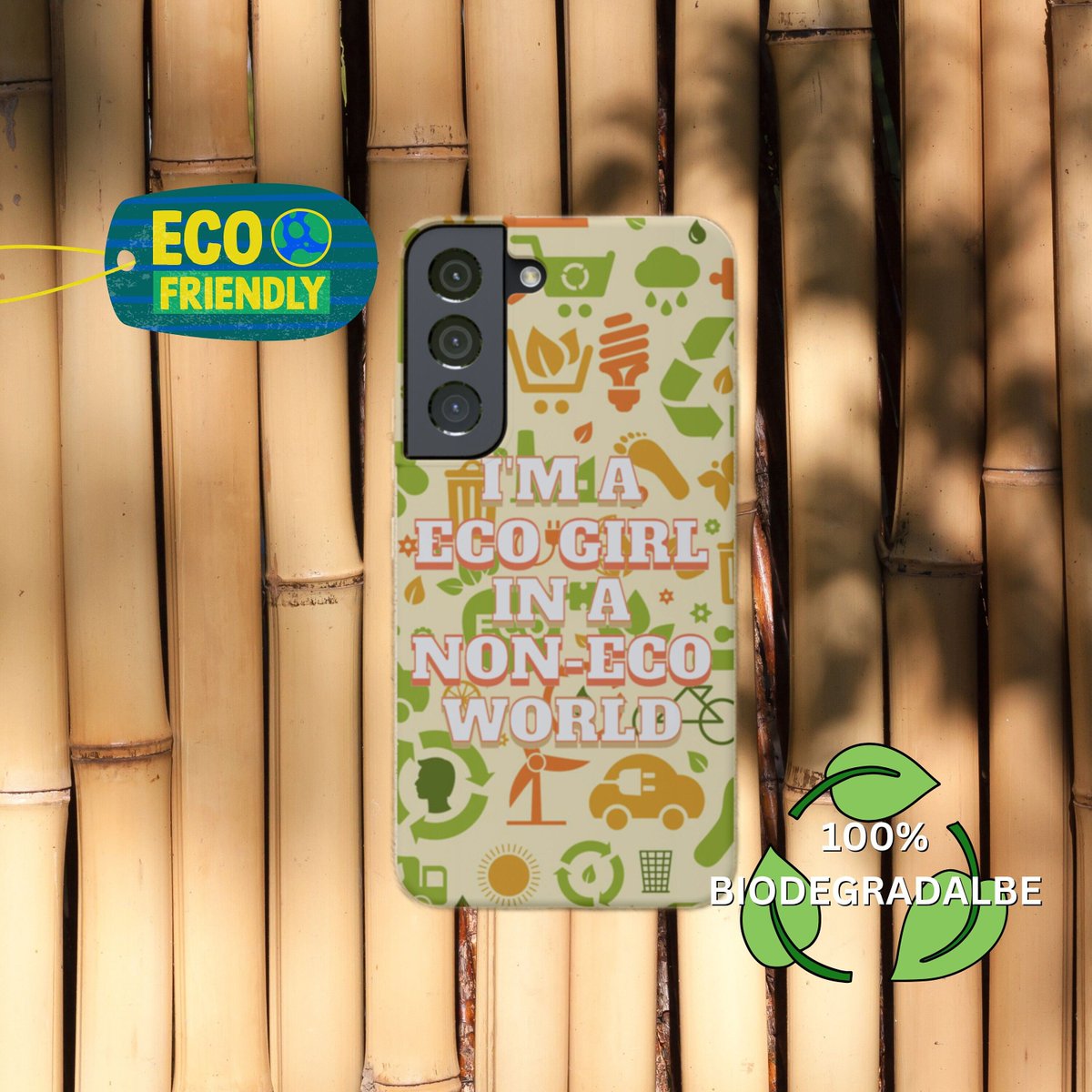 etsy.me/40iOZMA
100% Biodegradable Phone Cases For Samsung Galaxy, ECO Girl Design, #biodegradable #ecofriendly #bamboofibers #BPAfree #samsungphonecases #galaxyS22 #galaxyS21 #galaxyS20 #cadmiumfree #phthalatesfree #savetheearth #scratchresistant