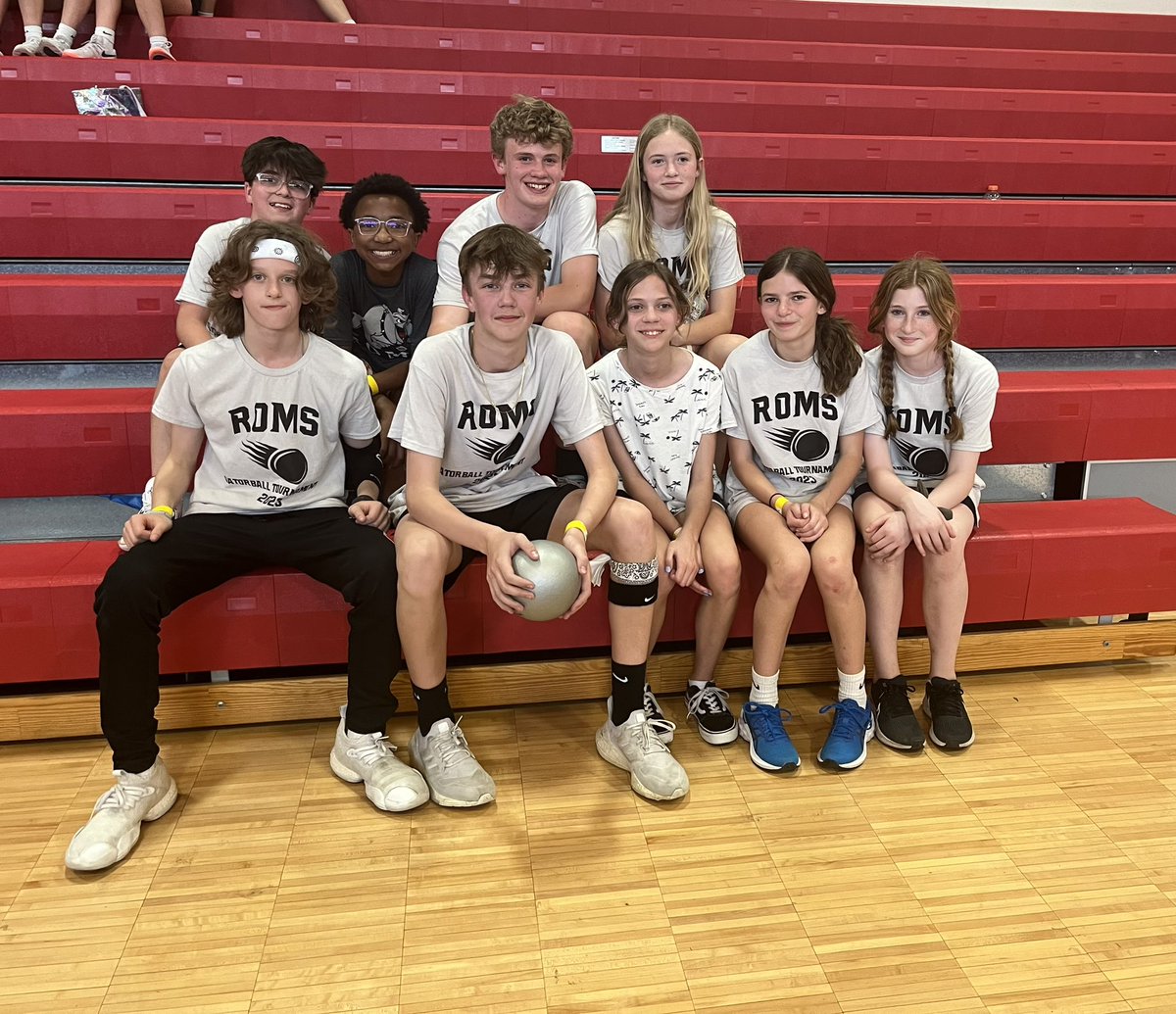 MrsPotterack's tweet photo. 🥇: Rush Hour
🥈: The Hungry Hippos
🥉: The Big Band Children

Thank you to ALL 15 teams, as well as our LINKS teams, for participating this evening in Student Council’s Annual Gatorball Tournament! We raised $1849.71 for the Michigan Breast Cancer Coalition! https://t.co/IFcHxaI1nK