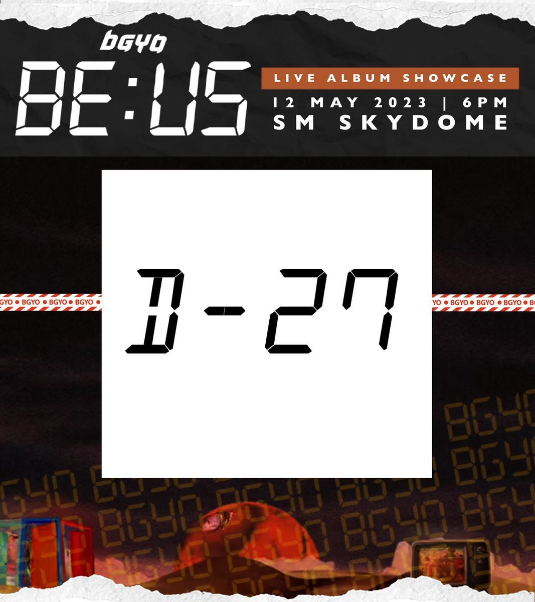 Only 27 days left to BUY OUT ALL tickets to the show our Best Boys are preparing for us.

We're up for a special treat when we come on May 12th to the BE:US Album Showcase at SM Skydome!

Tickets: bitly.ws/BGWD
Merch box: tinyurl.com/v369dyv2

#BGYO <a href="/bgyo_ph/">BGYO_PH</a>