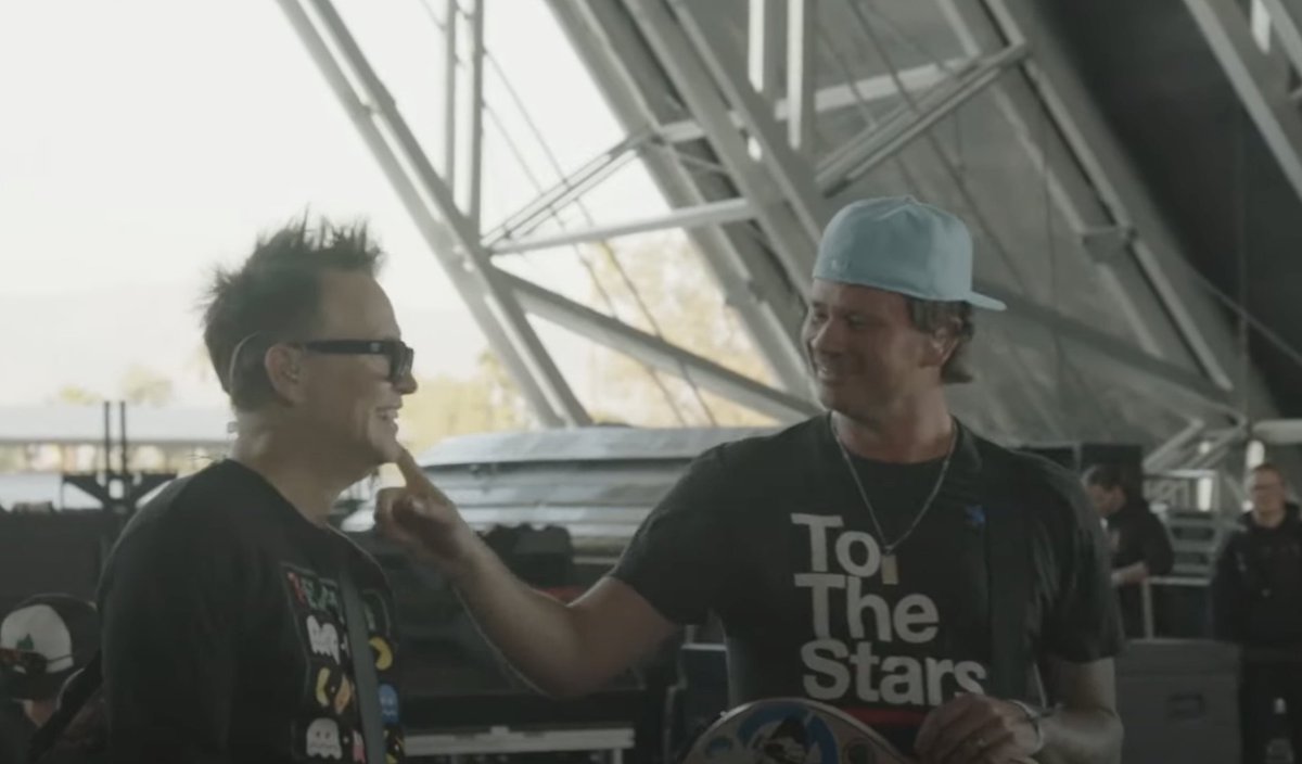 consequence's tweet image. Together again for the kids 

@blink182