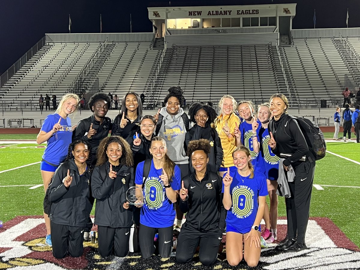 Congratulations to the <a href="/LadyLionsTrack/">Gahanna Lincoln Girls Track</a> Team on their Championship tonight at the New Albany Eagle Invite! results.tfmeetpro.com/Jayy_Pierre_Fa… <a href="/GLHS_Athletics/">Gahanna Lincoln Athletics</a> 🦁