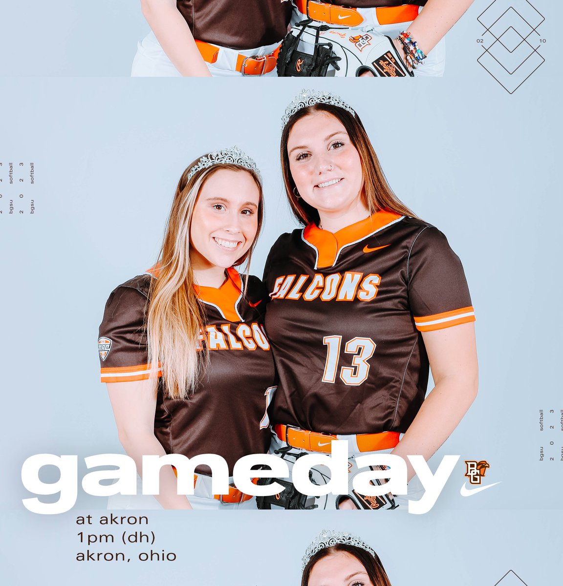 BGSUSoftball's tweet photo. GAMEDAY‼️

🆚 Akron
⏰ 1:00 pm (DH)
📍 Akron, Ohio
📺 https://t.co/bouUVTbg8I (G1)
📺 https://t.co/XdsiNYrjcU (G2)
📈 https://t.co/APtcn5vN60

#AyZiggy | 🟠🥎🟤 https://t.co/6aFj1XoRjT