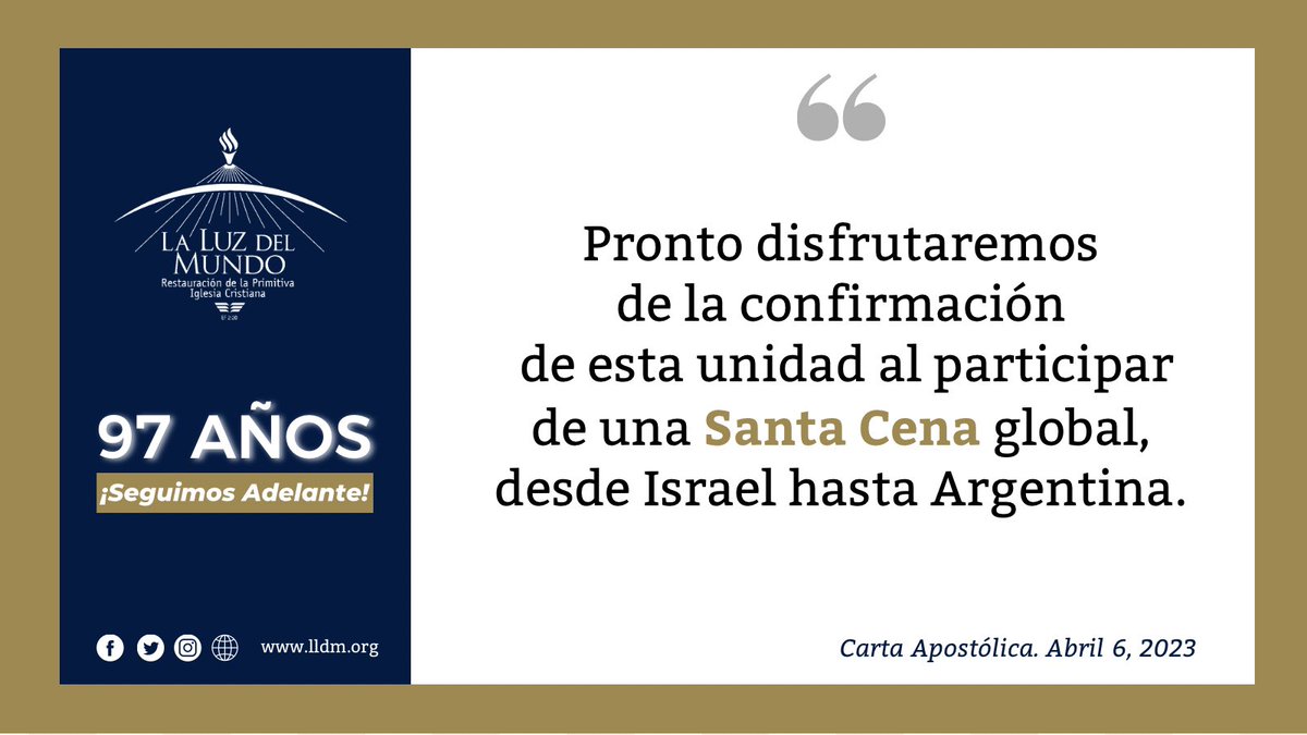 iglesialldm's tweet photo. A 97 años, seguimos adelante

La UNIDAD de la Iglesia de Cristo es PERFECTA, lo fue antes, lo es hoy y será siempre.

¡Como un solo hombre!

#ElAmorNosUne
#SiempreUnidos https://t.co/XSdvnwK32q