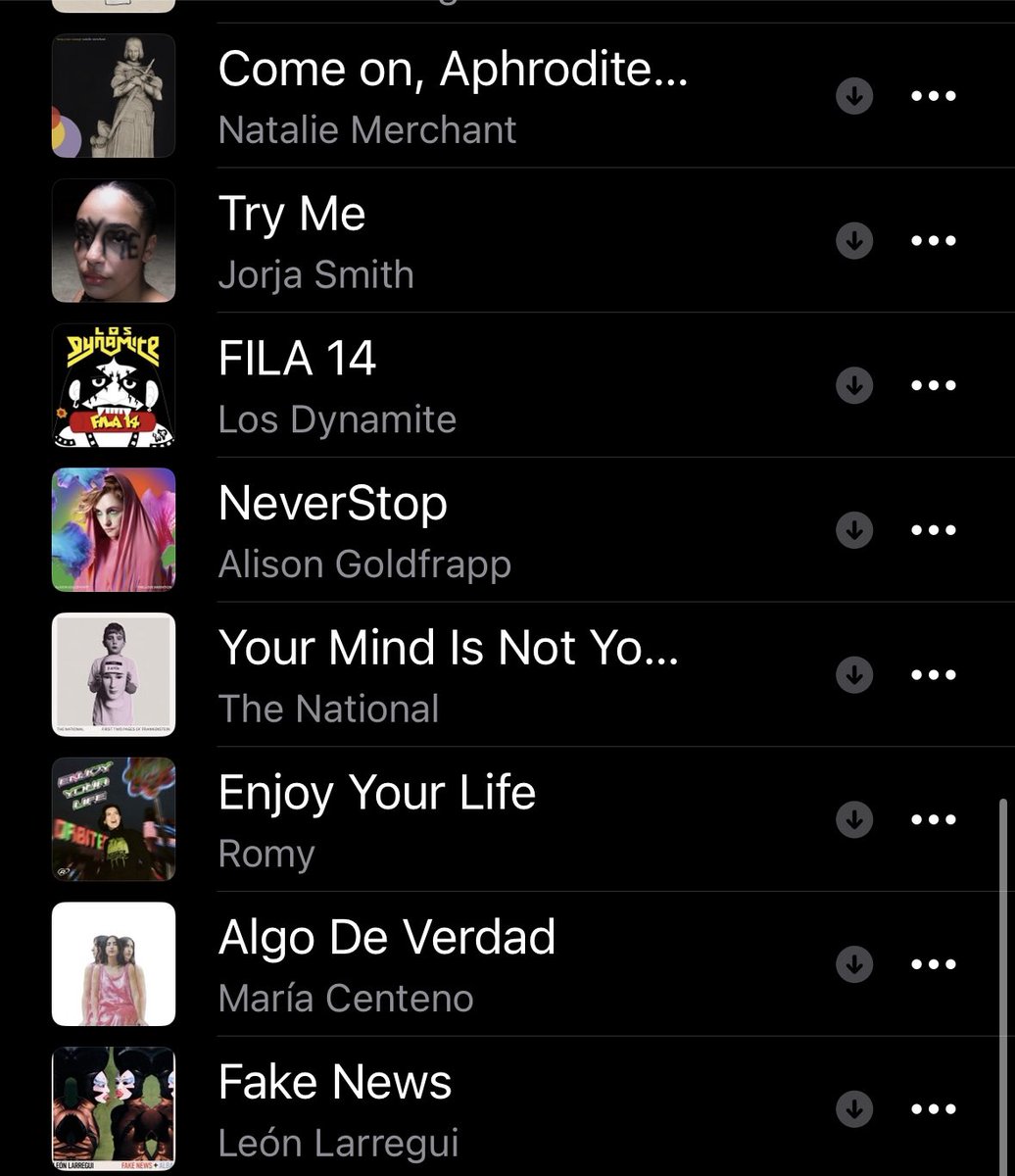 goliveros's tweet photo. La música nueva de esta semana. Tenemos desde @thenational y @jorjasmith_ hasta @marialaquecanta y @laleiden   Además @kaiserchiefs y @rksbandofficial más @portugaltheman y @losdynamite además de @postmalone y @ofenbachmusic con @jamesblunt…y @romyromyromy. Like si quieren más. https://t.co/LytJcxr9Yc