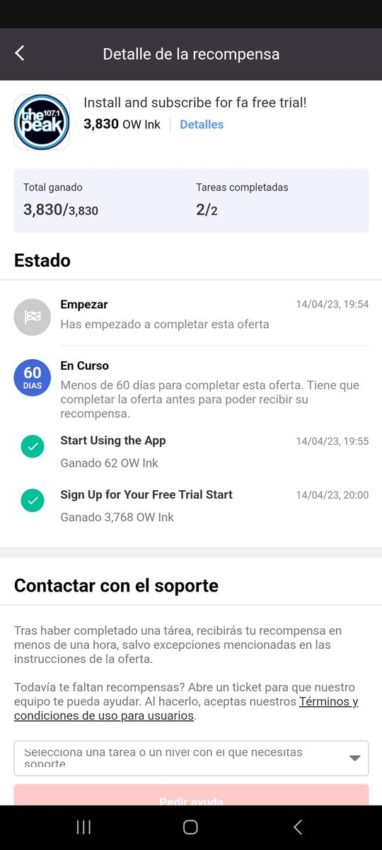 nachifoster's tweet photo. Y les dejo una tarea que hice en la app de @tapas_app 
Es solo descargar una app y suscribirse a la prueba gratis. La recompensa es super buena 👌❤️ https://t.co/vbLDkU2LwL