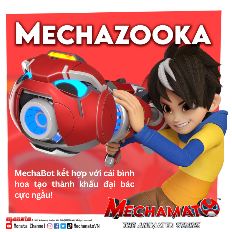 MechamatoVN's tweet photo. Với khẩu đại bác này thì luôn bách phát bách trúng
Hãy xem tập 5 tại 📷 https://t.co/Hyl94FUiiv
.
#Mechamato #MechamatoSeries #MONSTA #Youtube #FREE https://t.co/Xf9zWNuSxp