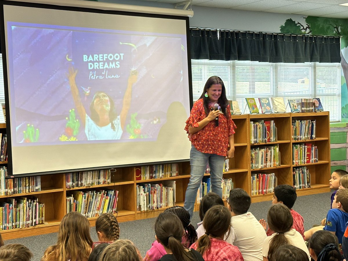 It was wonderful to have author Alda P. Dobbs visit us today! She’s a great presenter who is passionate about storytelling. @NISDLib #NISDlibraries