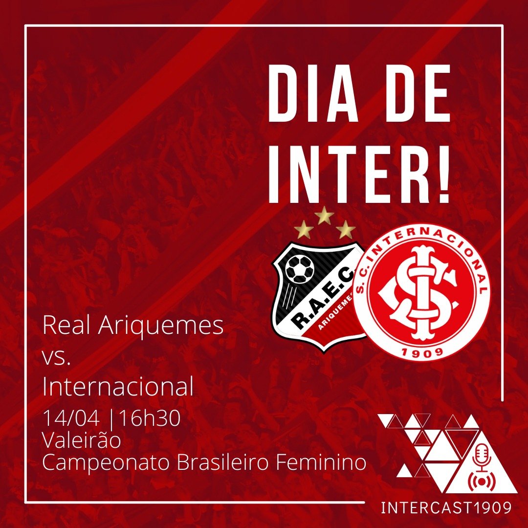 intercast1909's tweet photo. DIA DE INTER E EM DOSE DUPLA!

📍A partir das 16h30, nossas Gurias Coloradas enfrentam a equipe do Real Ariquemes, no Valeirão, pela sétima rodada do Campeonato Brasileiro. O Inter ocupa a quinta colocação do Campeonato.

VAMO, GURIAS! 🇦🇹 https://t.co/OP1dwKbGoX