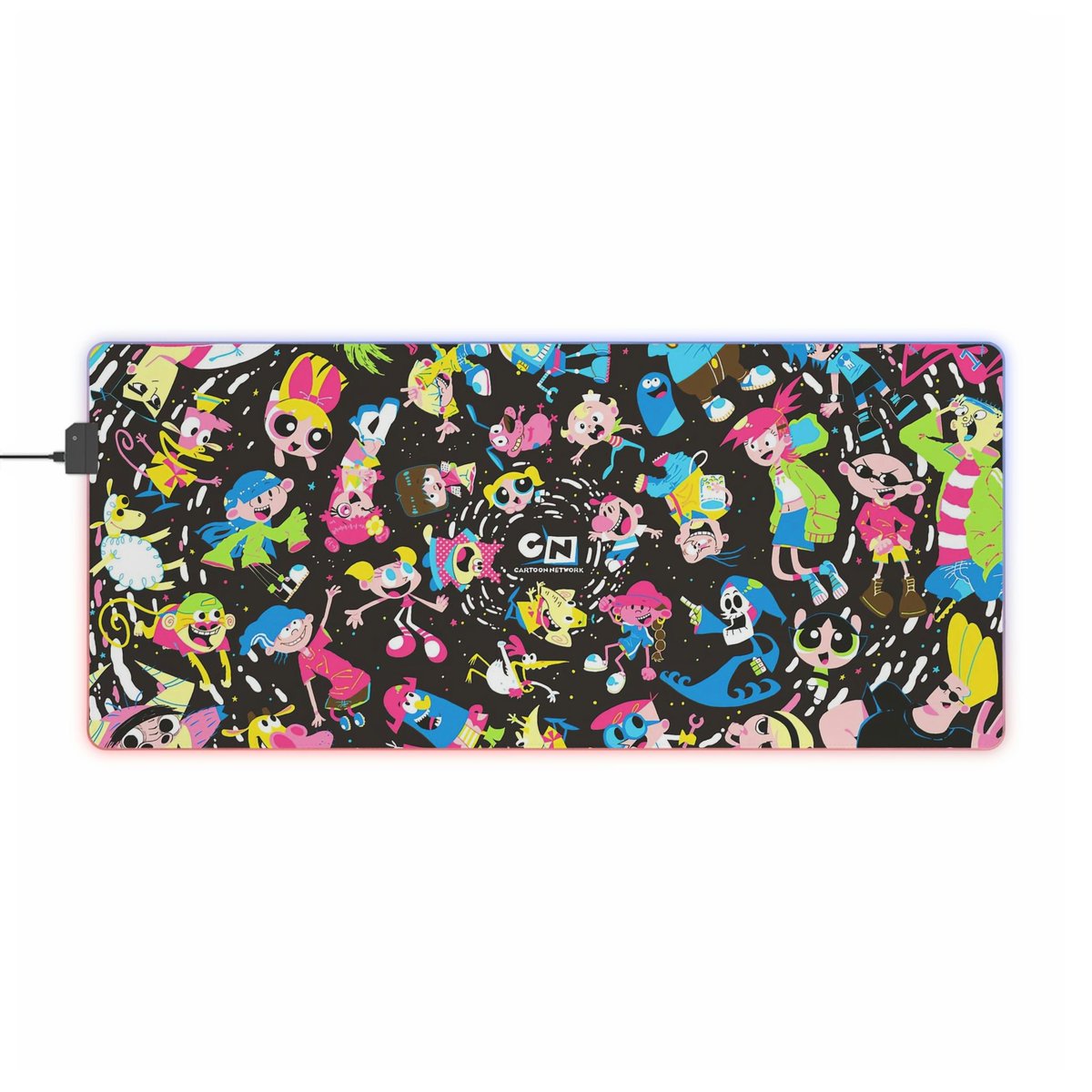 Excited to share the latest addition to my #etsy shop: 90s Cartoon Network Large and Extra Large LED Gaming Mouse Pad #giftsforthehome #art #cartoons #giftsforher #gifts #giftsforhim #mousepad #computer #gaming #90sCartoons  etsy.me/3zY9OCf