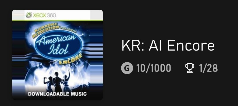 CheevoGuides's tweet image. I started the game &quot;Karaoke Revolution: American Idol Encore&quot; via @CheevoGuides