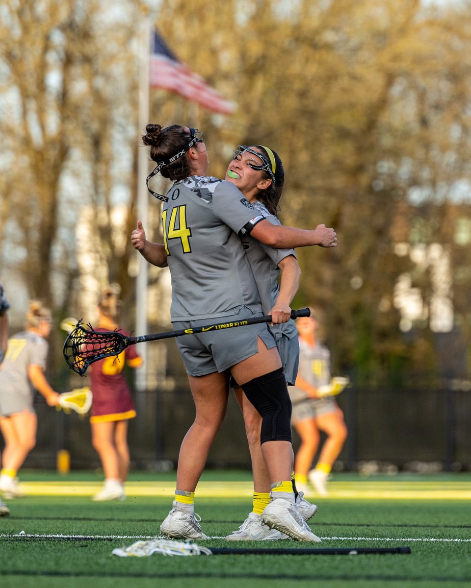 Mighty.

<a href="/OregonWLAX/">Oregon Lacrosse</a> comes from behind and defeats ASU. #GoDucks