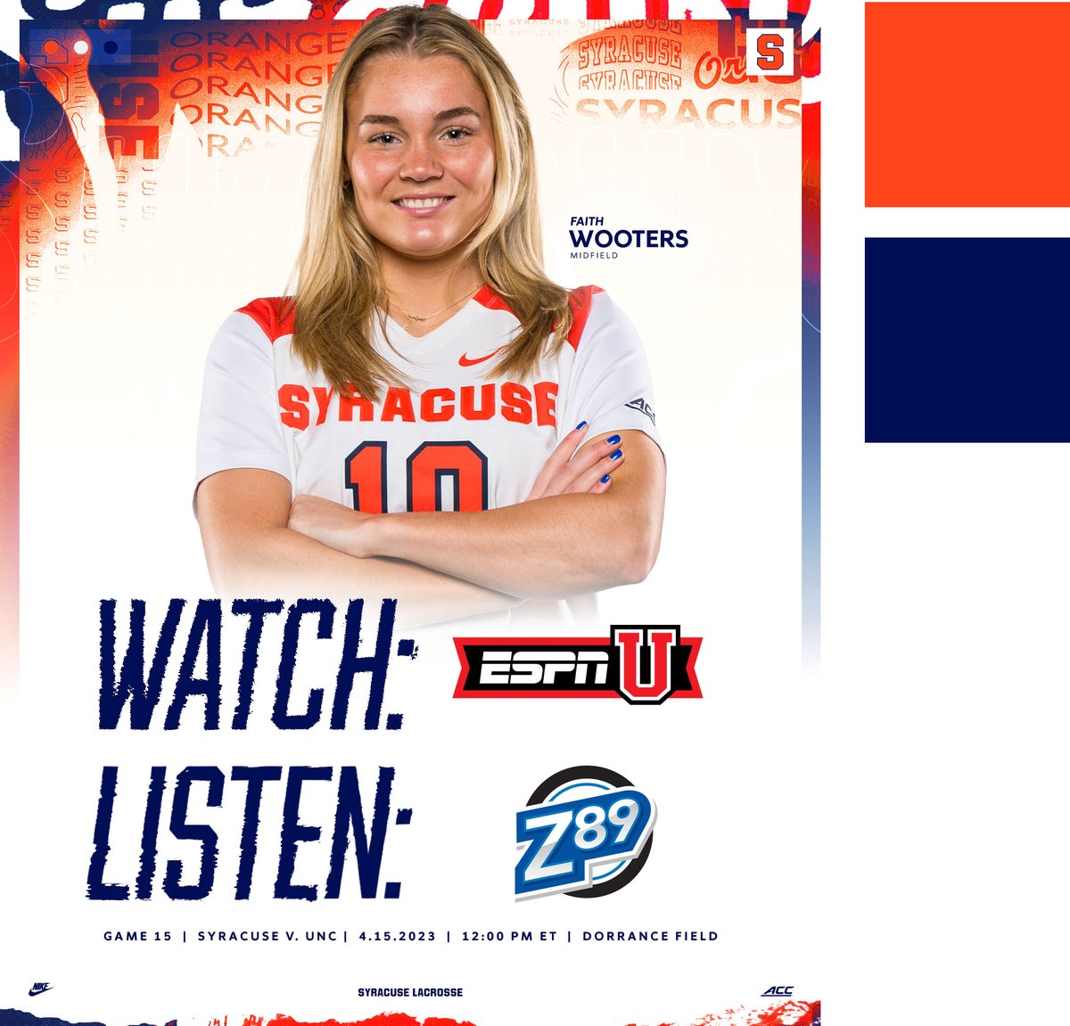 Syracuse Women's Lacrosse on Twitter "🆚 5 North Carolina 📍 Chapel