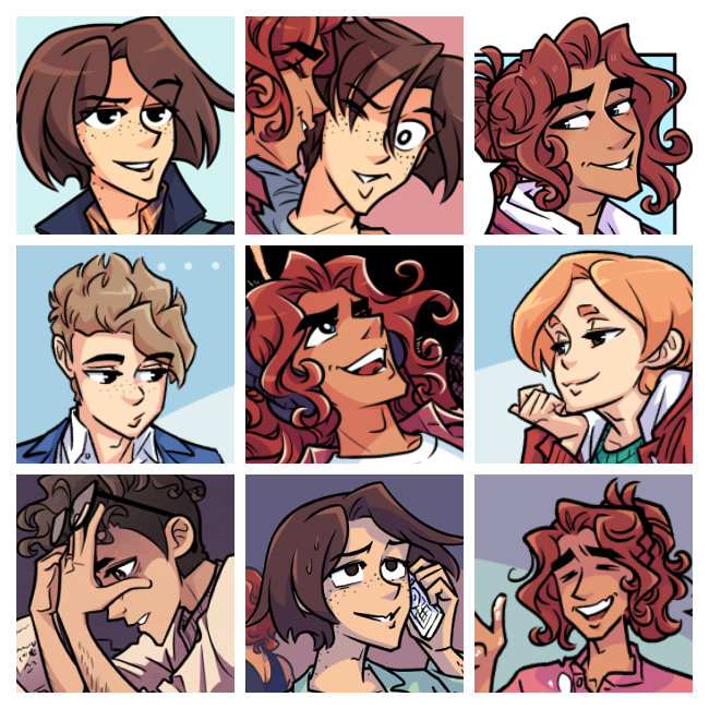 akasuzana's tweet photo. Filling a page of #FaveFaces always results in me starting with nine Milos of wildly varying emotions and then having to rein him in ¯\_(ツ)_/¯
There are SO many more in Tripping Over You I wish I could have added (but I had to rein myself in as well) ♥ https://t.co/hmbpG44kpC