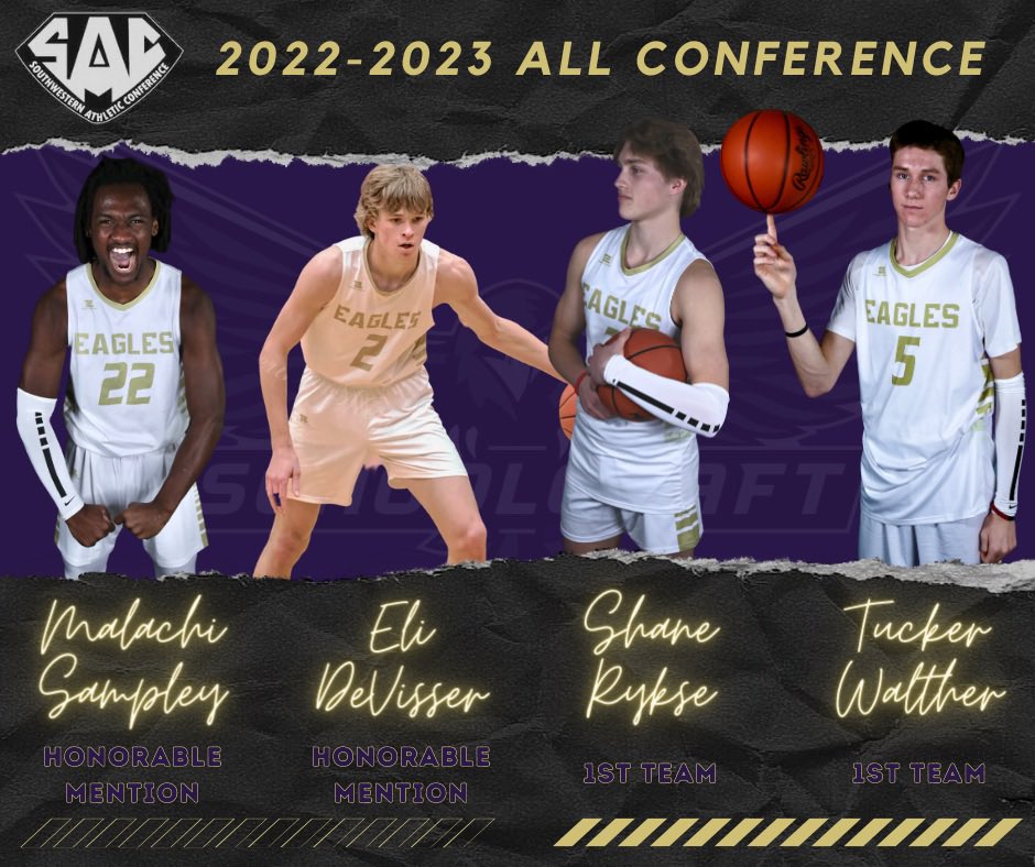 Craftybb11's tweet image. Congrats to our guys on being named all conference. @RykseShane and @tucker_walther on 1st Team and @eli_devisser22 and Malachi Sampley with Honorable-Mention!