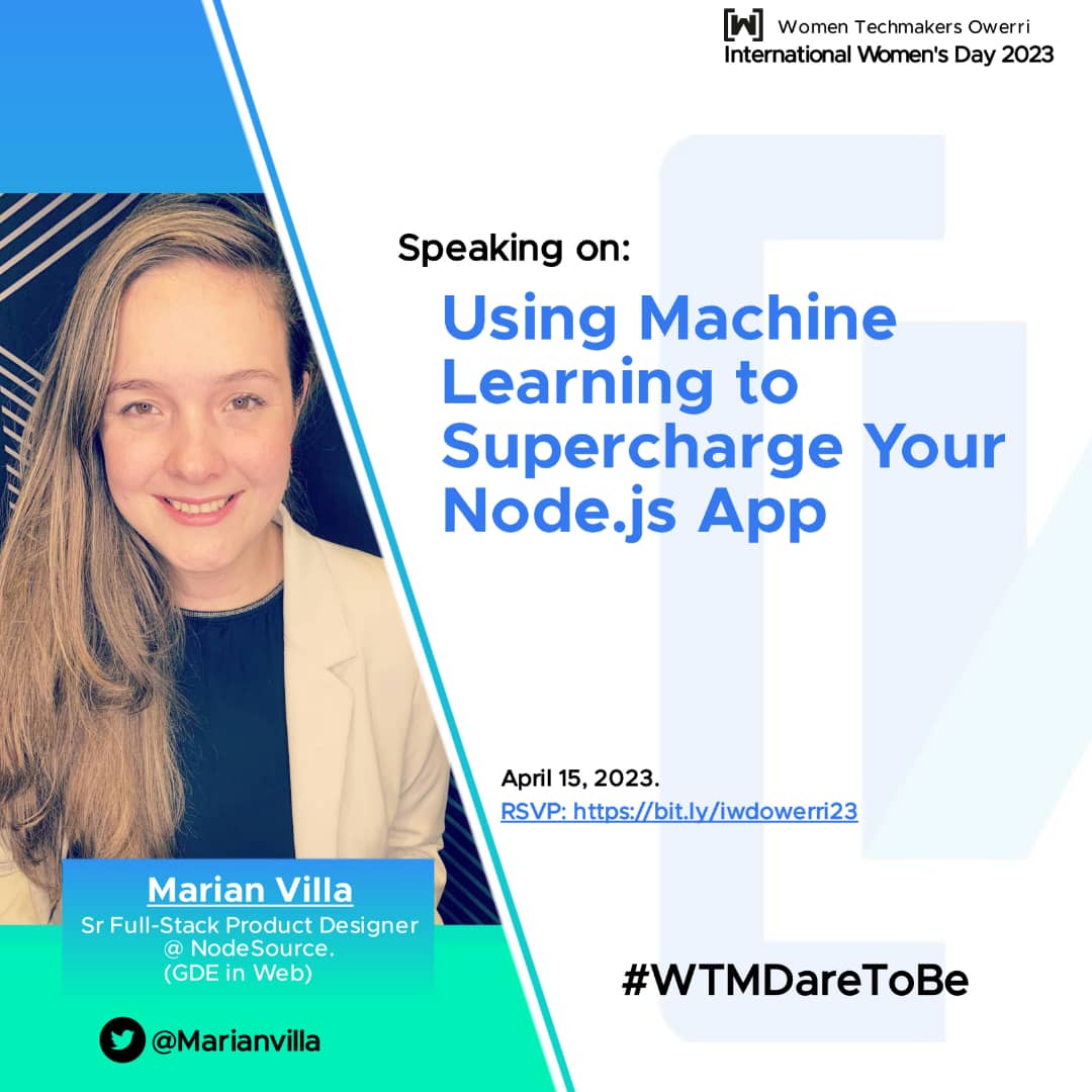 We are delighted to announce our speaker, Marian @Marianvilla  will be sharing their insights and knowledge with us. Don't miss this opportunity to learn from a true industry leader. Register via bit.ly/iwdowerri23
 #WTMDareToBe #wtmowerri #iwdowerri