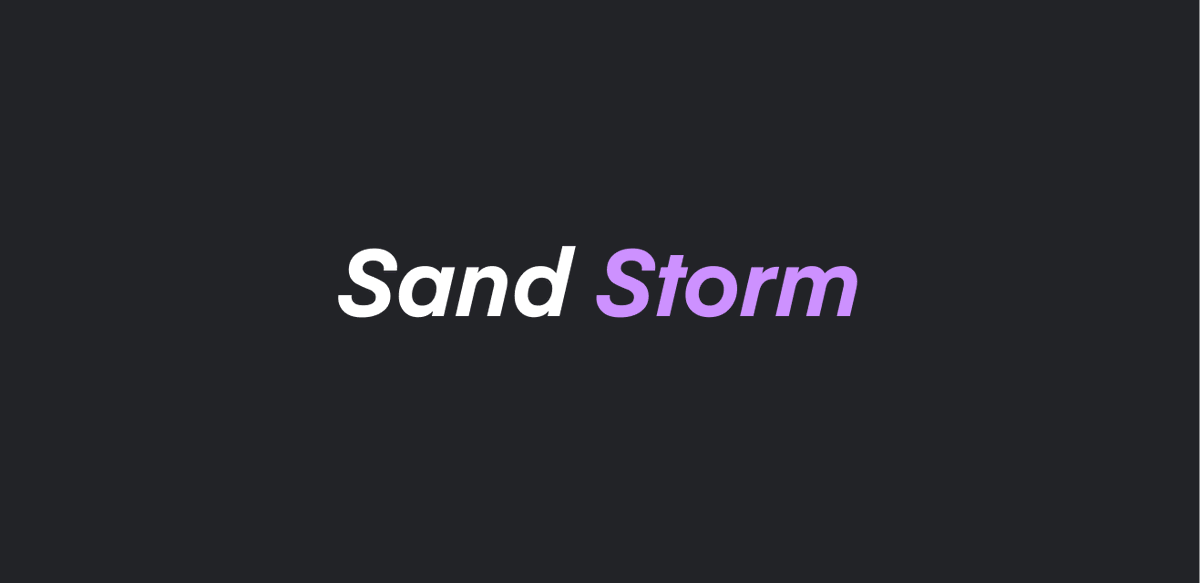 Hello everyone, Good to see you all. Let's get the party livened up.

We are Sand🌪️Storm. Let's build the most well-known DeFi project together.

❤️Let's Storm with us.