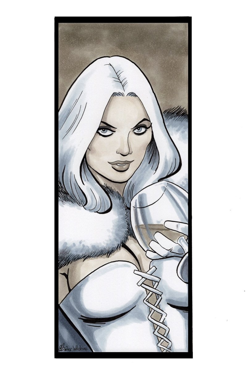 Copic marker sketch of Emma Frost (inspired by the classic panel from Firestar #2)

bigchrisgallery.bigcartel.com

#EmmaFrost #HellfireClub #XMen #WhiteQueen #comics #art
