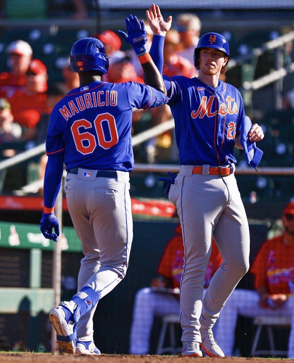 TheWardyNYM's tweet photo. Brett Baty &amp; Ronny Mauricio so far in 2023 with the @SyracuseMets: #LGM 

Baty: .400/.500/1.386, 5 HR, 15 RBI (35 AB) 
Mauricio: .380/.436/1.316, 6 HR, 14 RBI (50 AB) 

Not too shabby... 🔥 https://t.co/K0TIaAYvQG