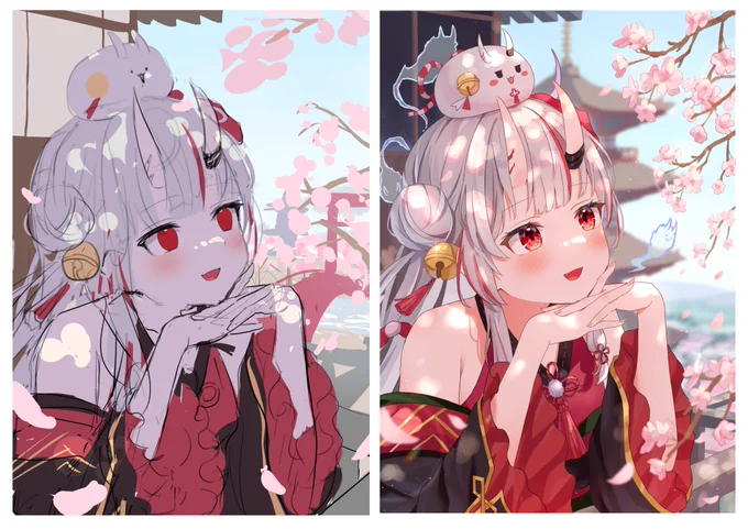 ラフと完成絵〜まとめて置いとく 