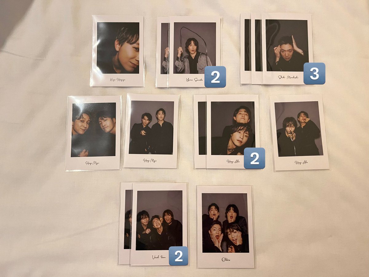 ibarakinowanko's tweet photo. 7ORDER DUAL フォトカード 交換

【求】①長妻ソロ、もろれお(変顔)
           ②らんれお(背中合わせ)
※番号は求め順

【譲】画像参照

都内手渡し、ツアーどこでも手渡し可能
お気軽にお声がけください😌

#7ORDER交換 https://t.co/dMmjp9Cmq9