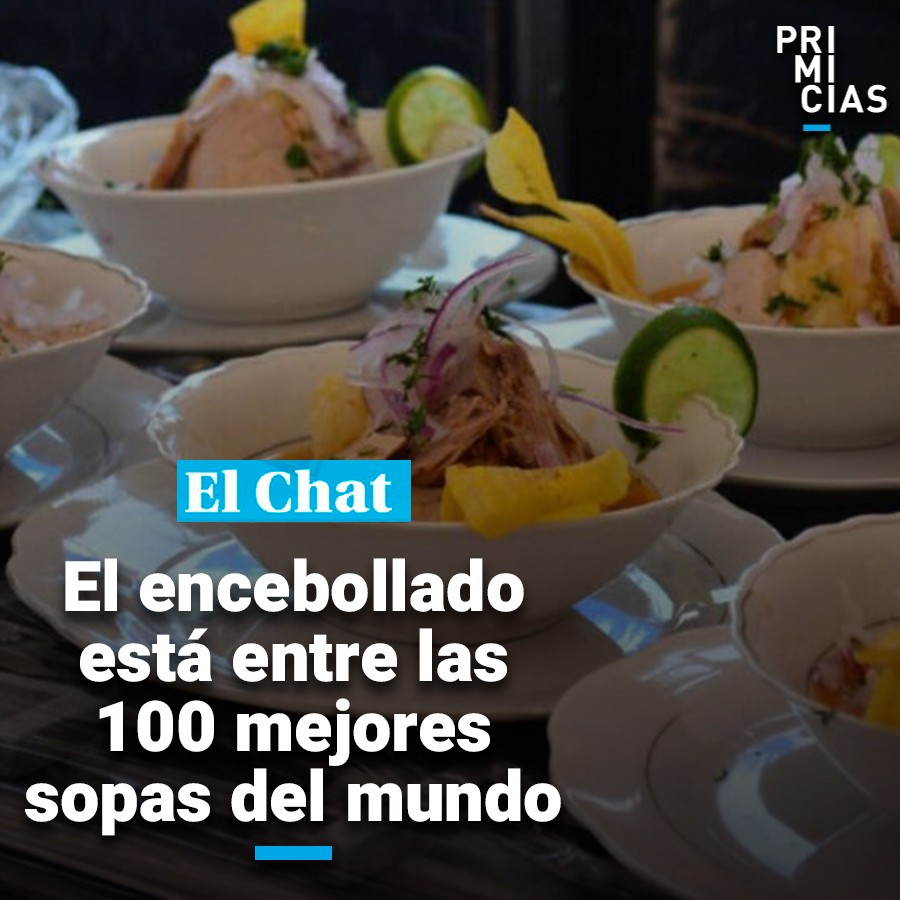 #ElChat | Taste Atlas ubicó al encebollado en el puesto 30 de 100, en un ránking de las mejores sopas del mundo, publicado en el portal gastronómico. prim.ec/LFsO50NJOP6