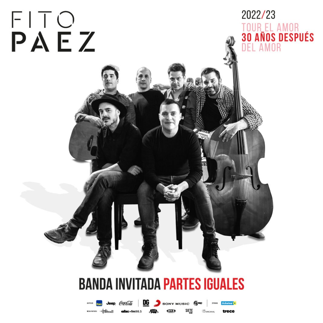 La banda paraguaya <a href="/partesiguales/">partes iguales</a> compartirá escenario con <a href="/FitoPaezMusica/">Fito Paez</a>,  
el próximo 20 de abril en el Arena <a href="/sndpy/">Secretaría Nacional de Deportes</a> 🔗 bit.ly/3MKpksH