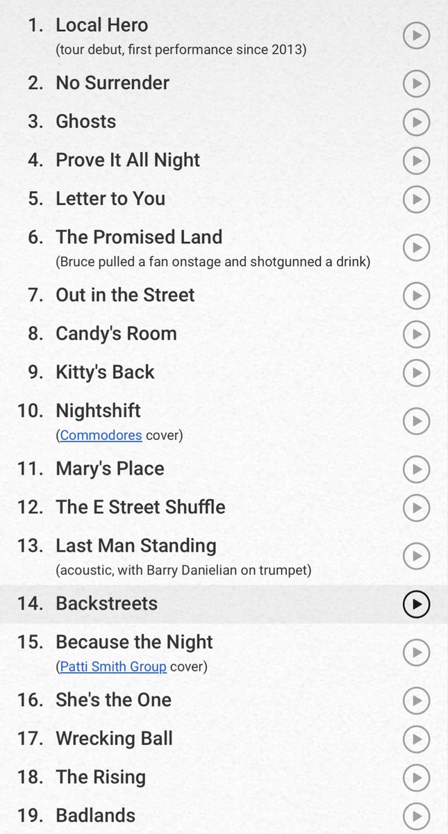 PicsBruce's tweet photo. April 14, 2023
Prudential Center, Newark, NJ, USA
What a night. Local Hero premiered, Bruce pulled a girl onstage, had a shot and Jersey girl was played. ♥️
Tonight we all wished to be a Jersey girl. https://t.co/LqCzjCLhZh