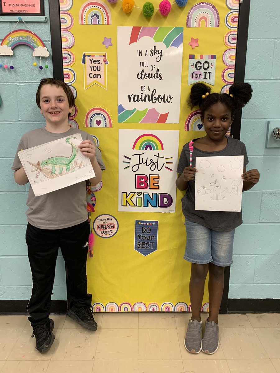 1st and 4th grade McDivitt Art Stars 🌟 had a fun drawing challenge today and these were the winners! All the students created a picture of their favorite pet! I loved ❤️ them all! So hard to pick! ❤️👏🙂🎨✏️<a href="/McDivittSchool/">Laurie Coletti</a>
